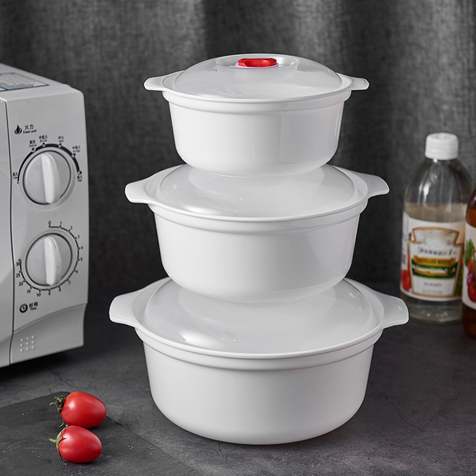 Bento Box - Professionelle Lunchbox, runder Behälter zur Aufbewahrung