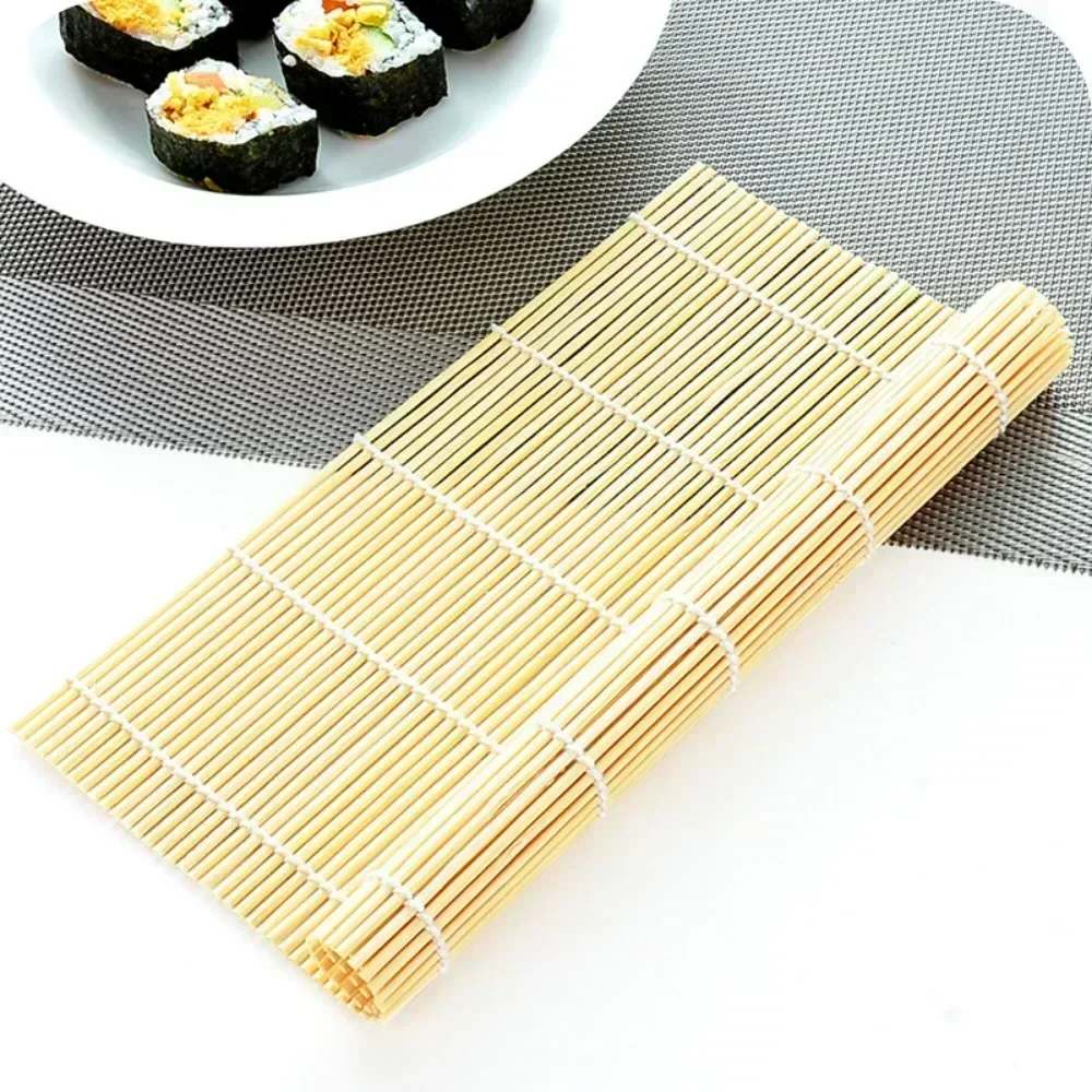 Sushi Making Kit - 24X24cm/27X27cm/30X30cm Hausgemachte Antihaft-Bambus-Sushi-Matte Küchen-Sushi-Rollmatte Hitzebeständige Bambus-Sushi-Matte